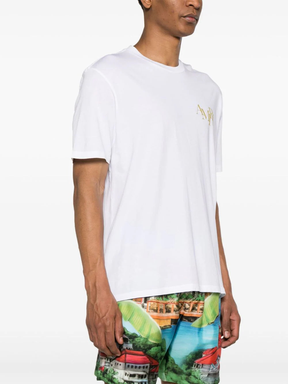 AMIRI Champagne cotton T-shirt