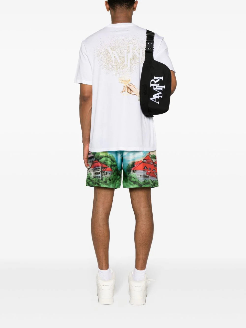 AMIRI Champagne cotton T-shirt