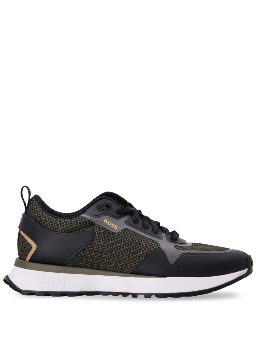 BOSS  logo-print panelled sneakers