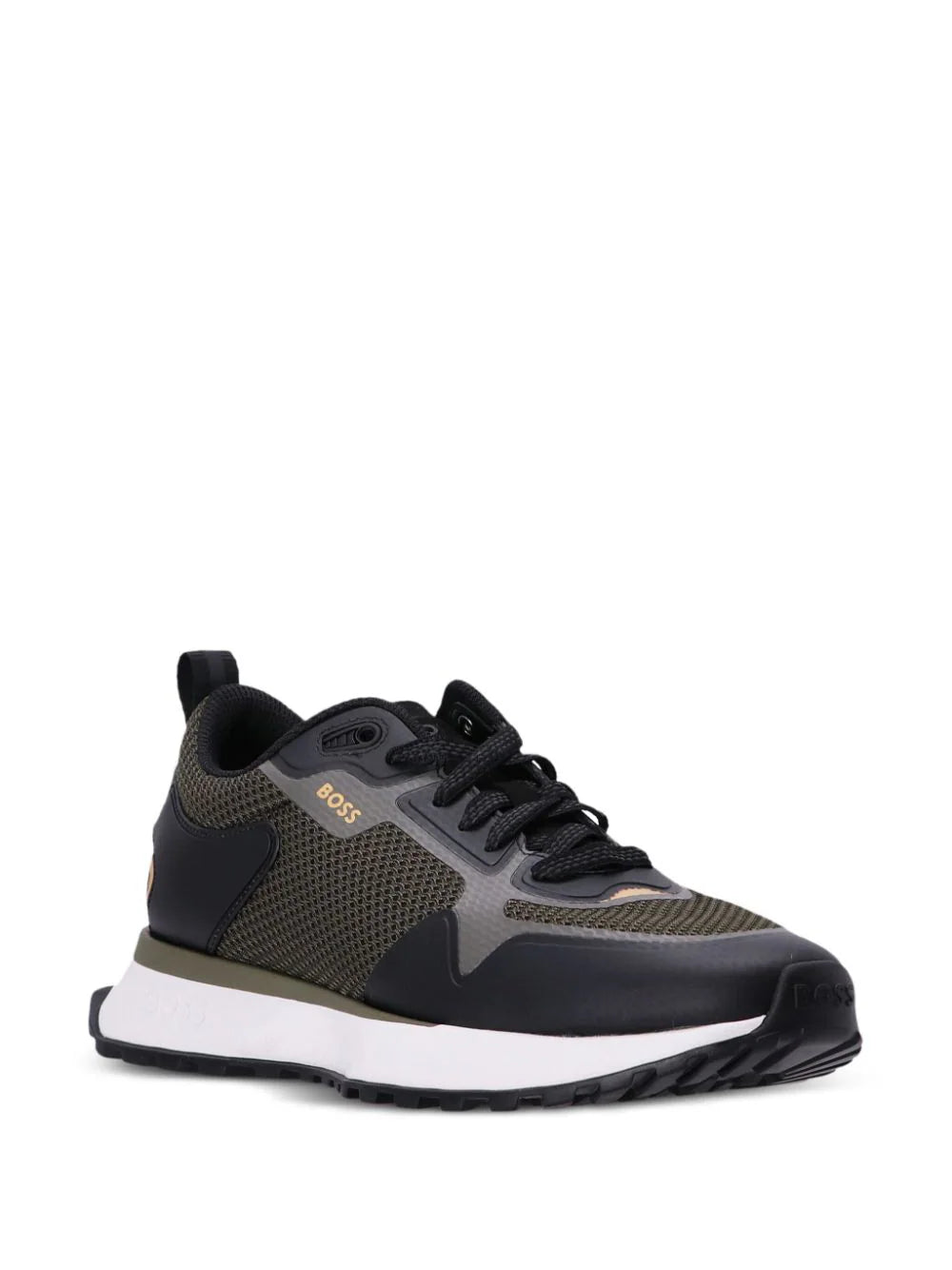 BOSS  logo-print panelled sneakers