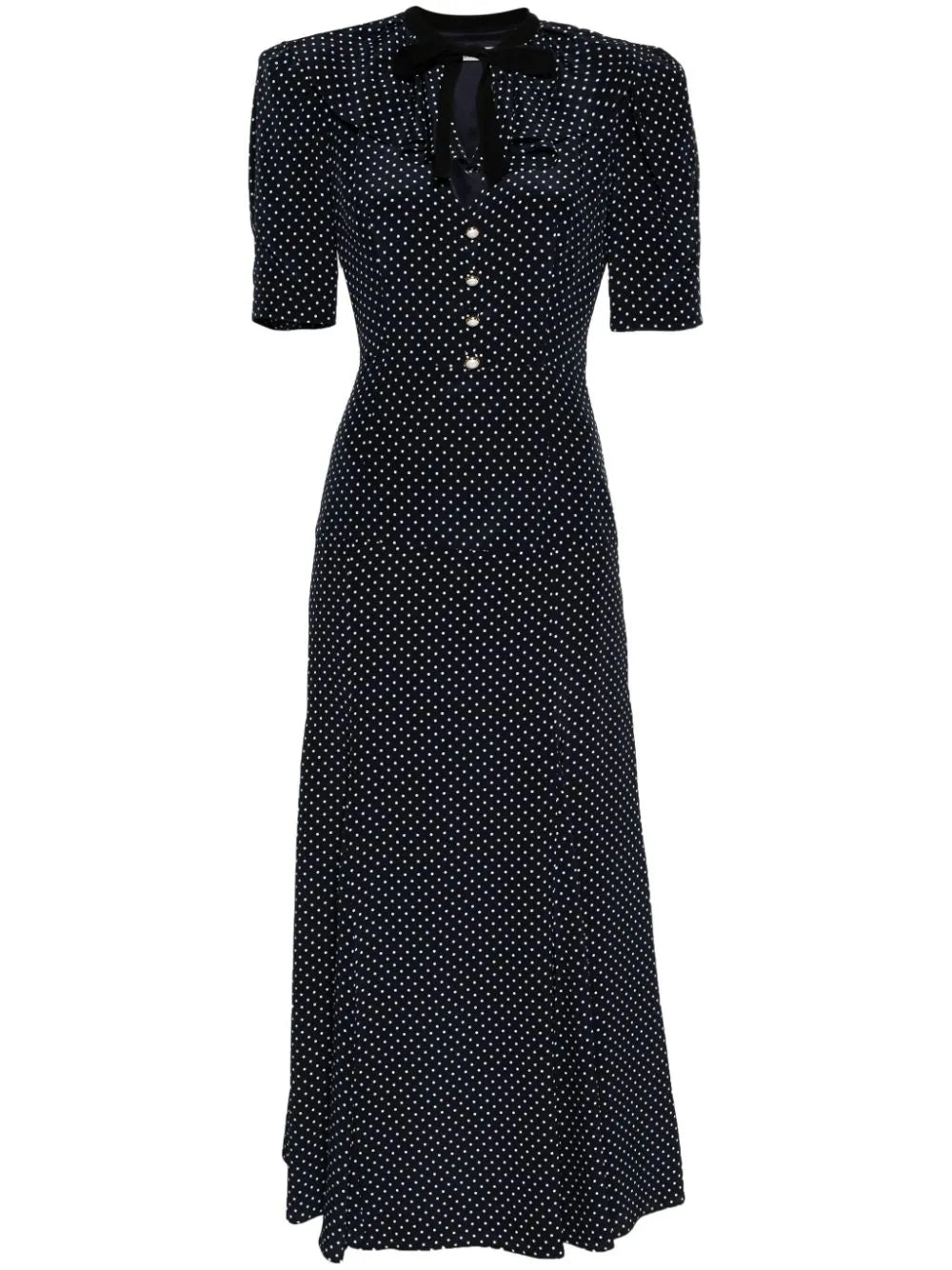 Alessandra Rich  polka-dot silk midi dress