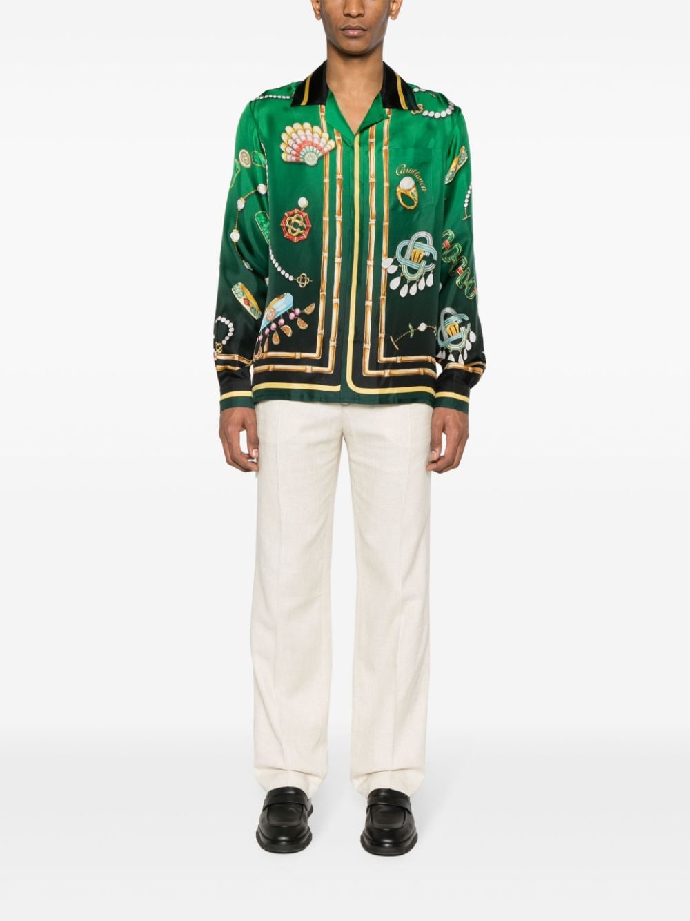 Casablanca La Boite A Bijoux silk shirt
