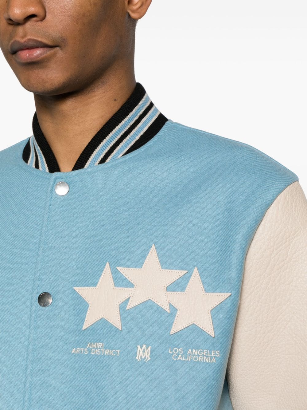 AMIRI star-patches bomber jacket