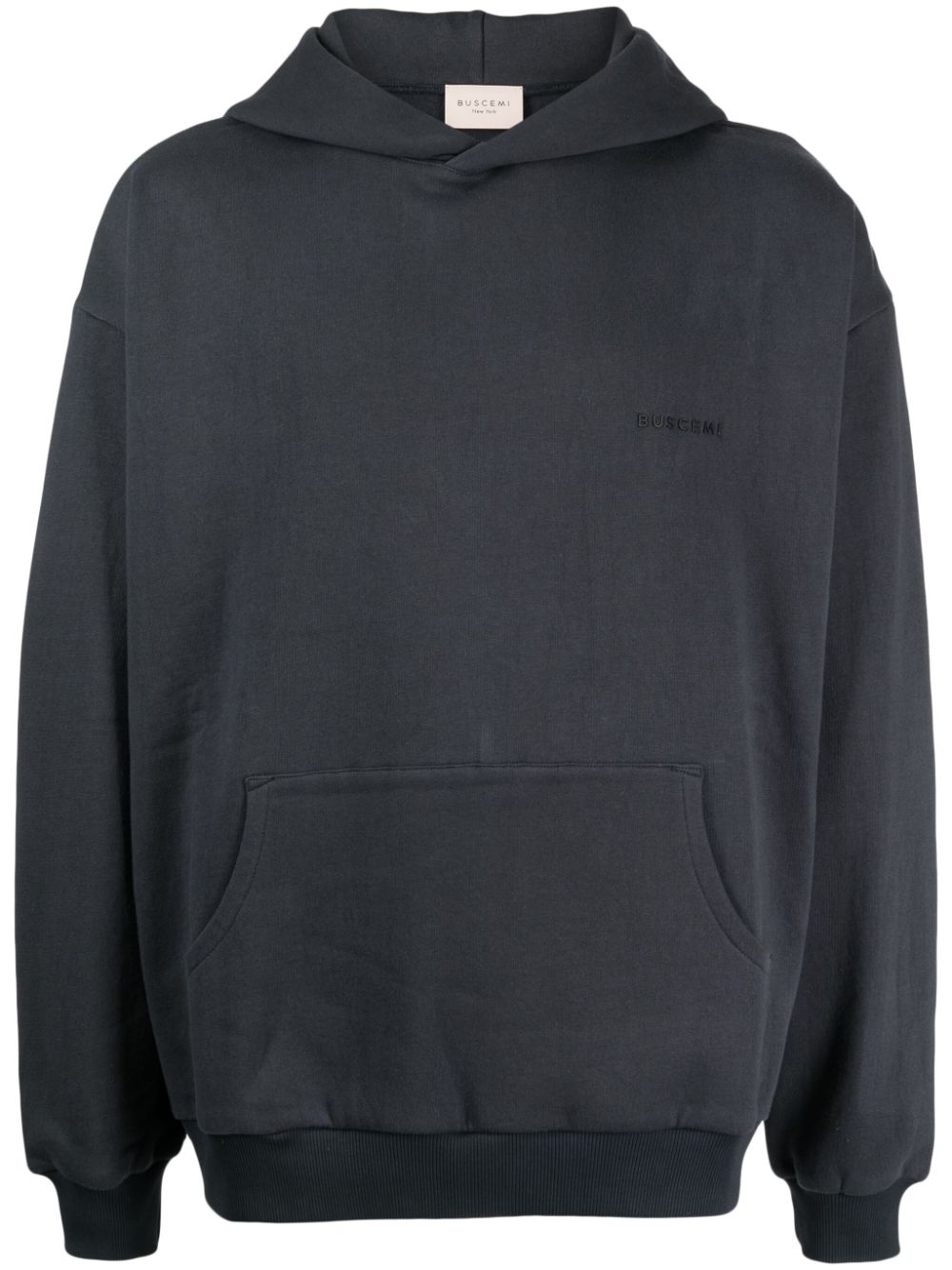 Buscemi  logo-plaque cotton hoodie
