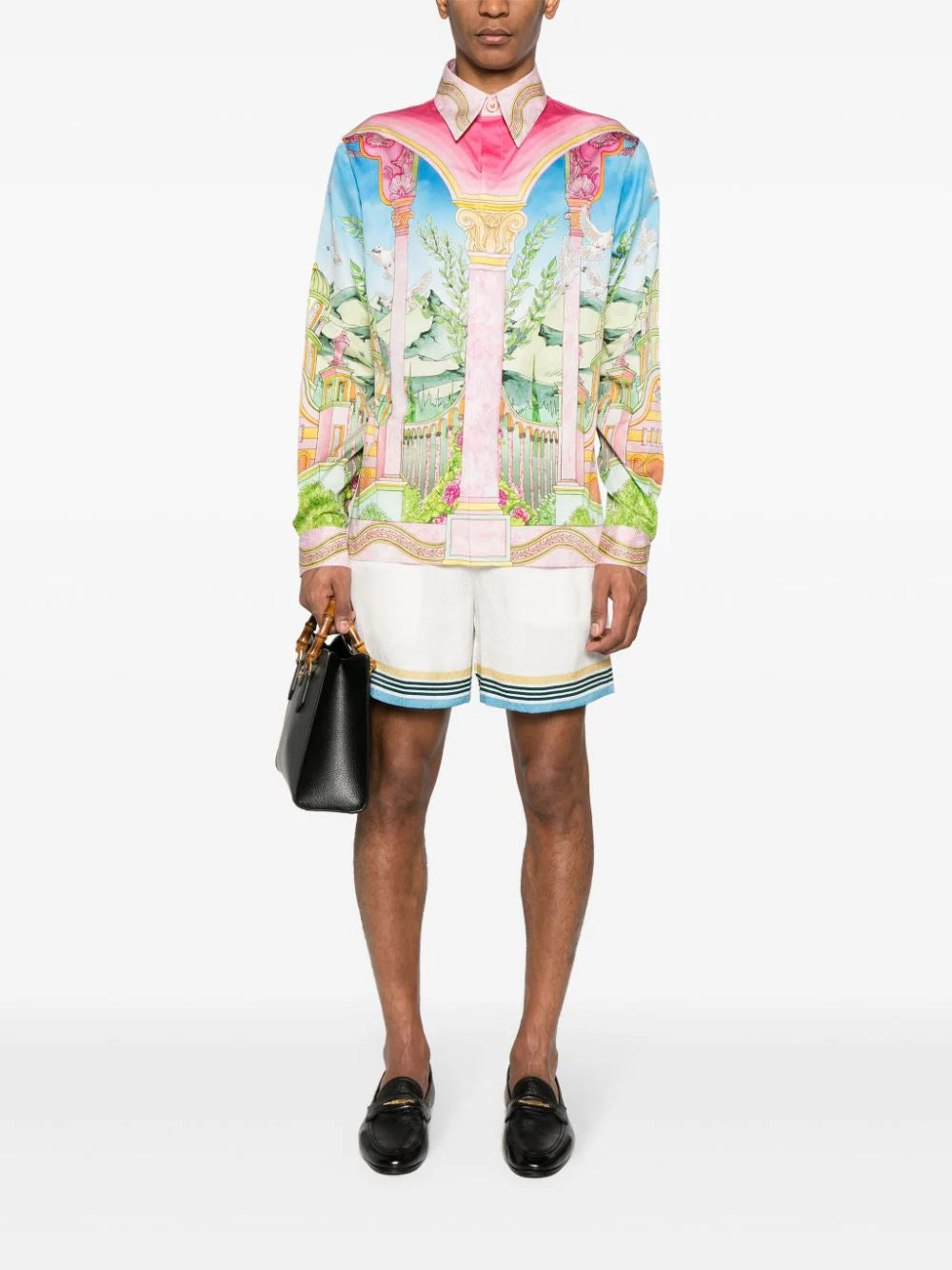Casablanca  Le Jardin Ideal cotton shirt