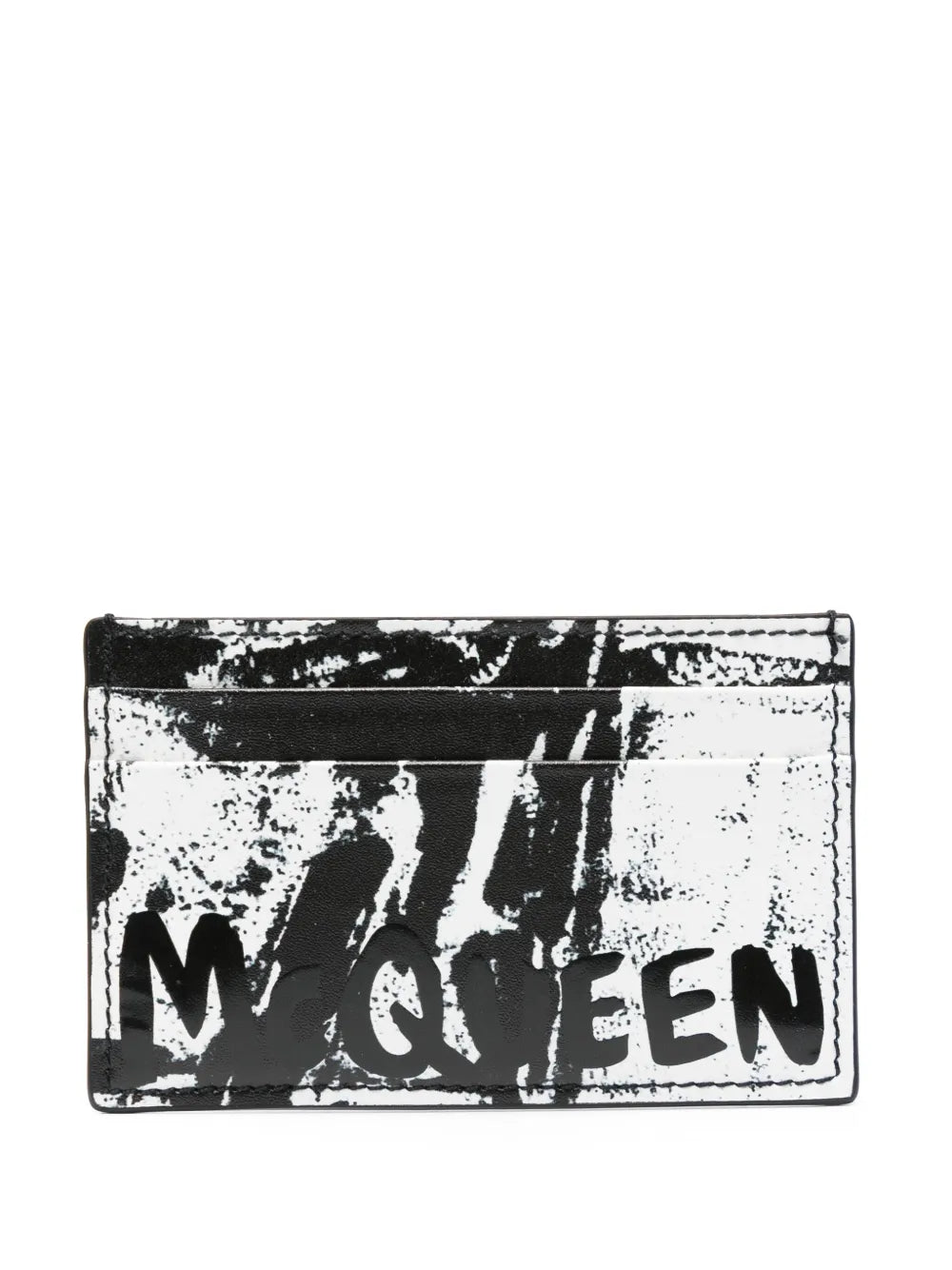 Alexander McQueen  Graffiti-print leather cardholder