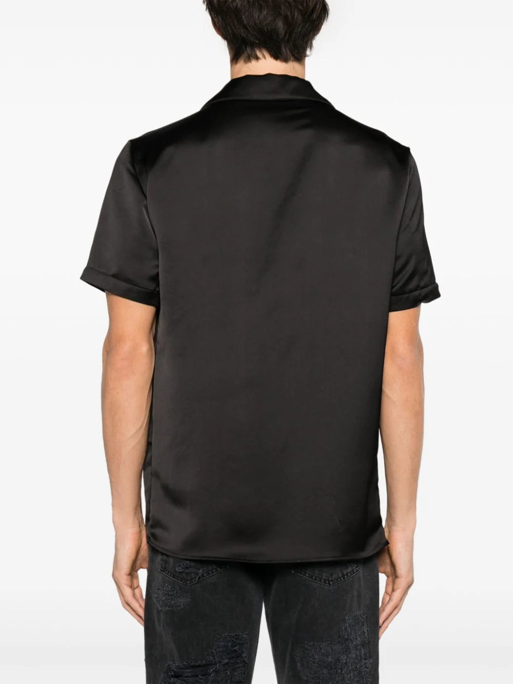Balmain  dragon-embroidered satin shirt