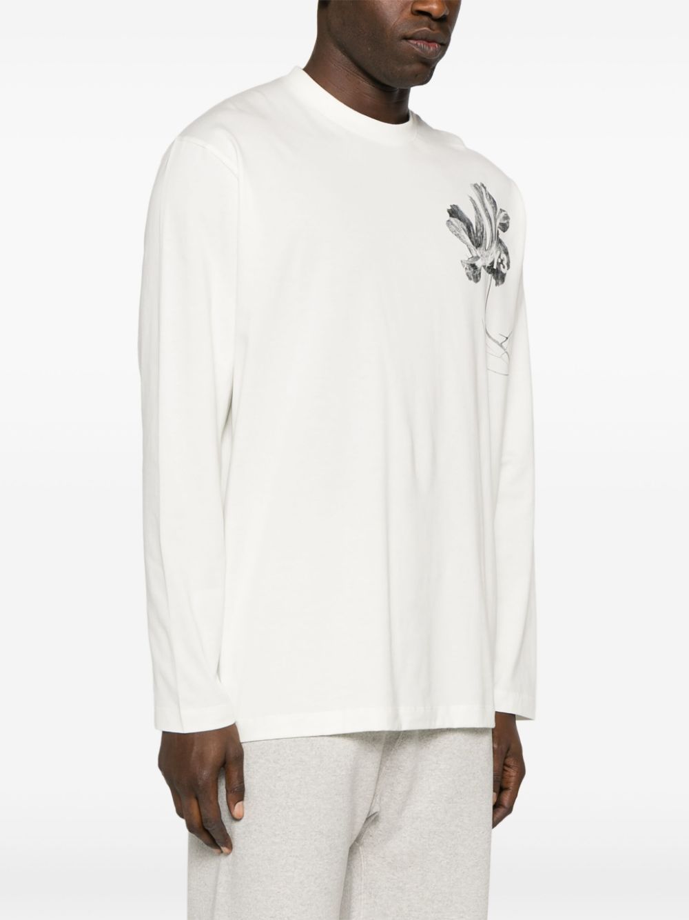 Y-3 GFX floral-print cotton T-shirt