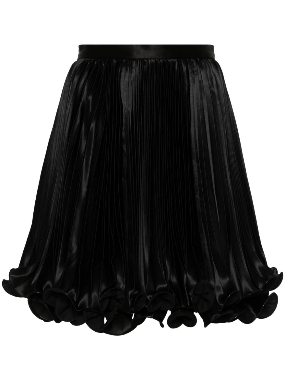 Balmain  pleated satin mini skirt