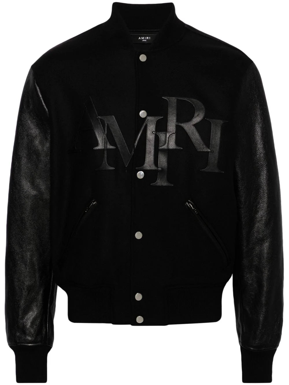 AMIRI  Staggered logo varsity jacket