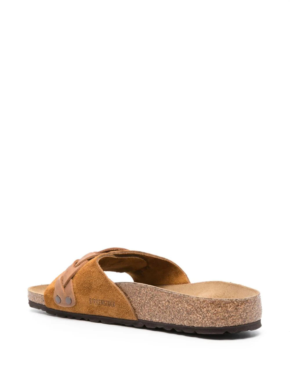 Birkenstock  braided-strap leather sandals