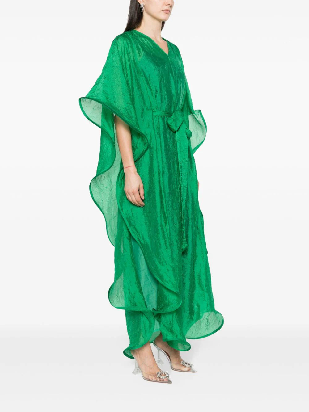 Baruni  Begonia crinkled maxi kaftan