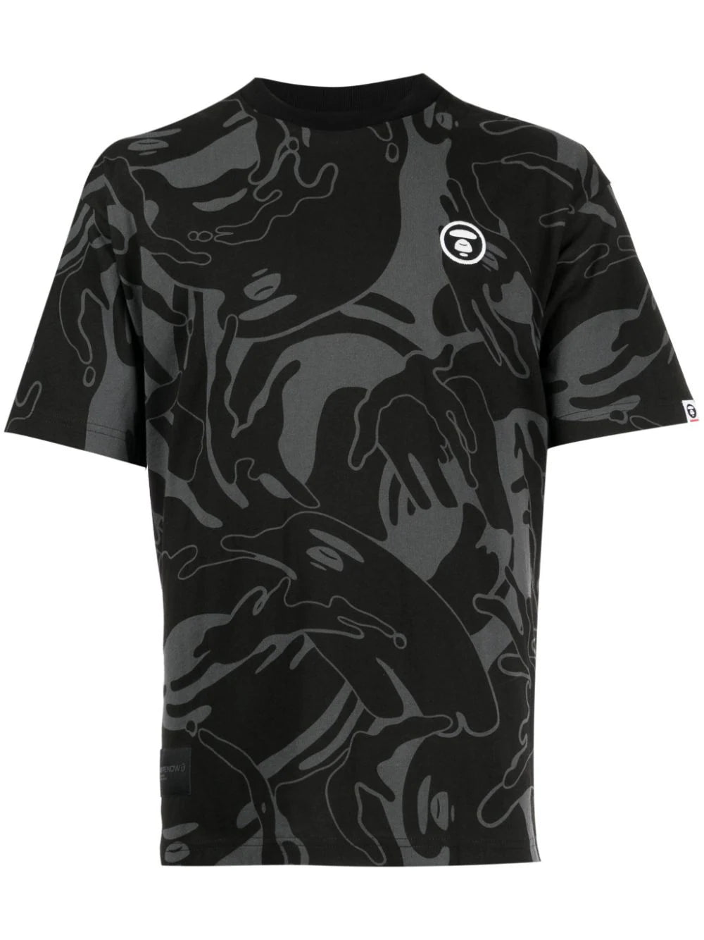 AAPE BY *A BATHING APE®  camouflage-print Milo cotton T-shirt