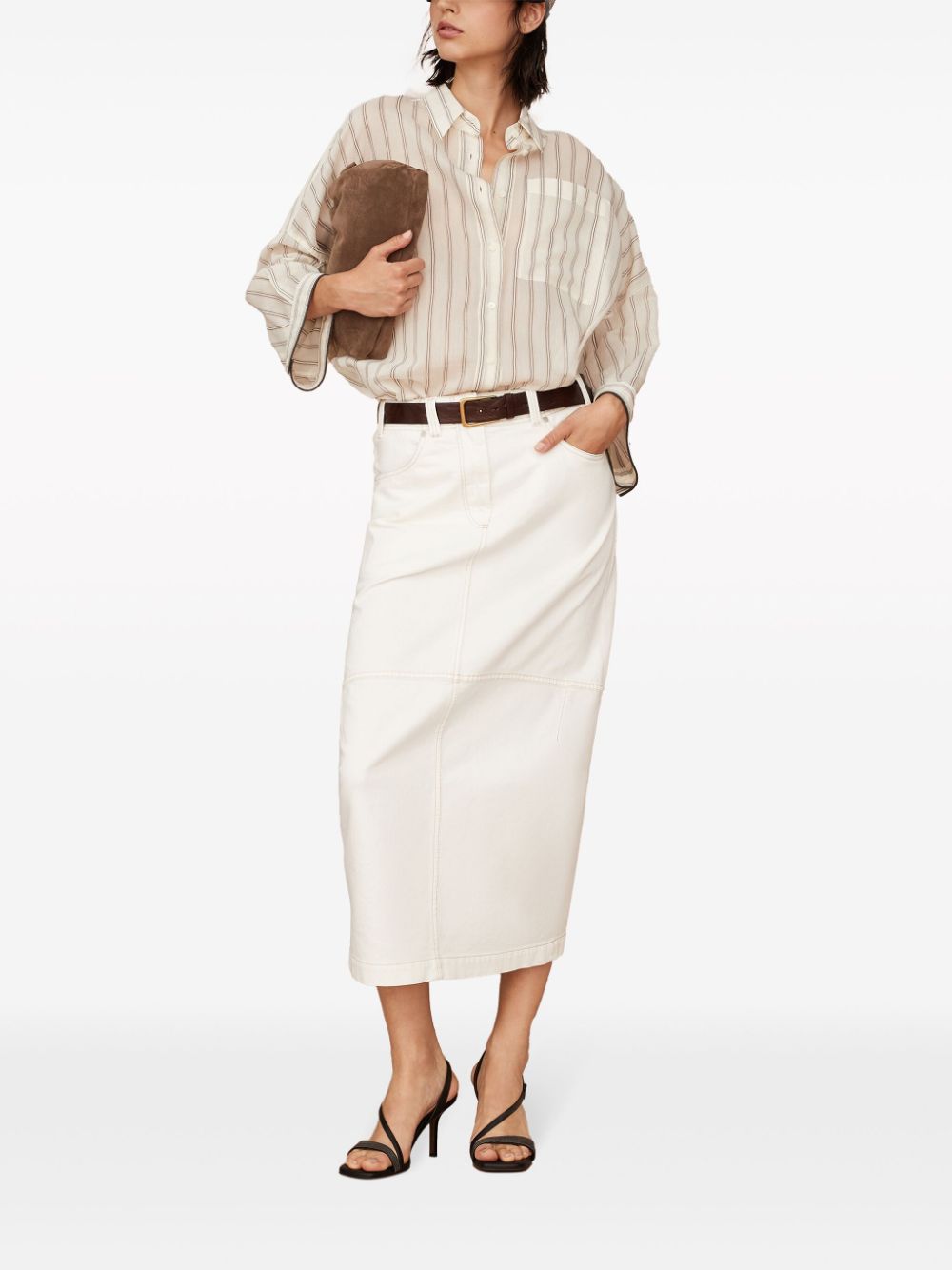 Brunello Cucinelli  Monili chain-detail shirt