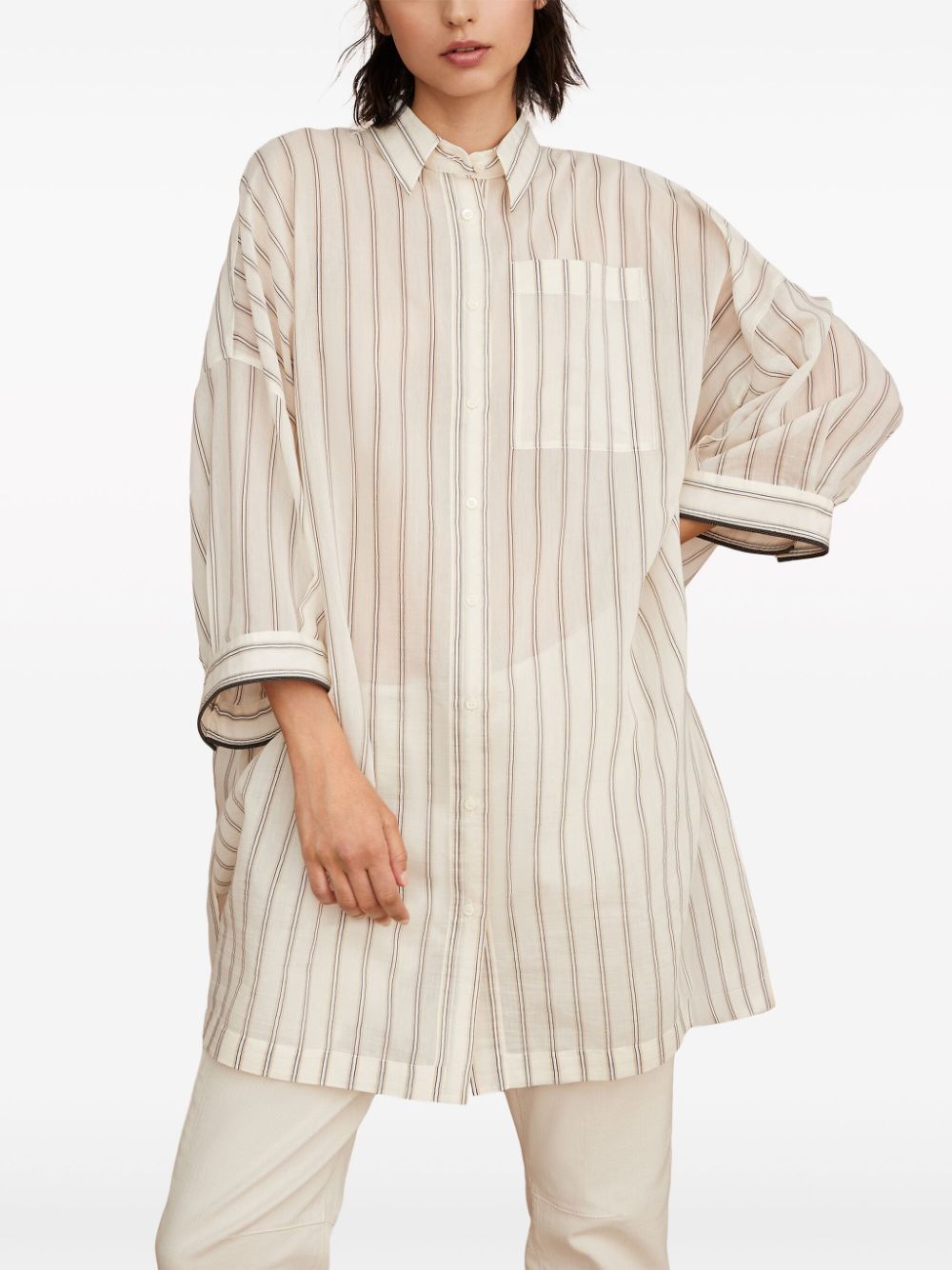 Brunello Cucinelli  Monili chain-detail shirt