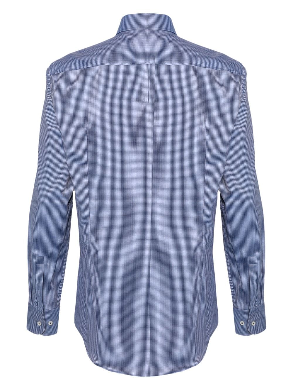 BOSS geometric-pattern organic cotton shirt