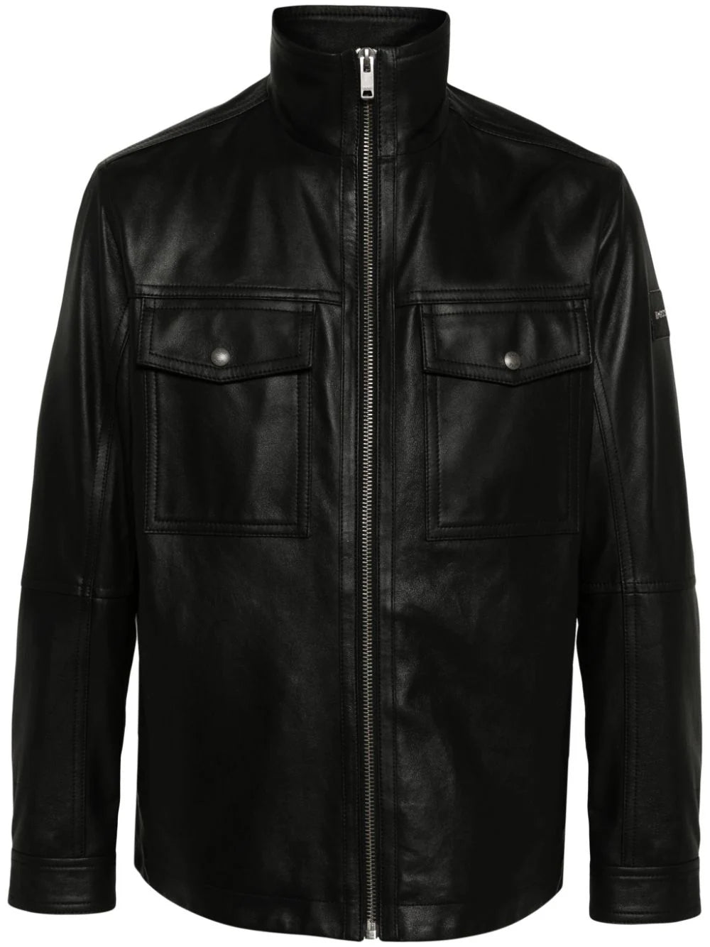 BOSS  zip-up leather jacket