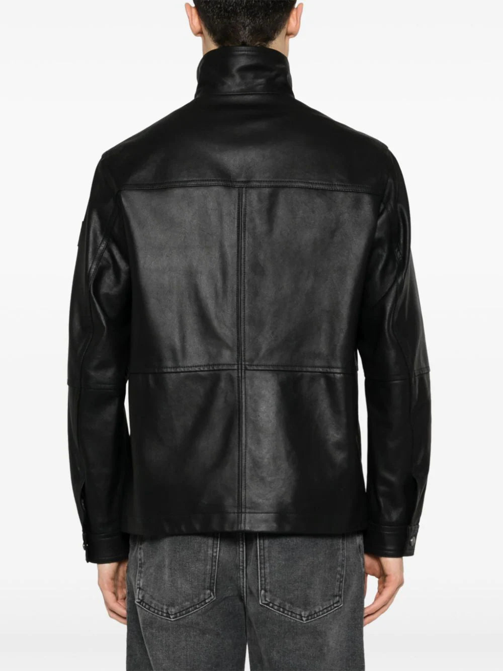 BOSS zip-up leather jacket