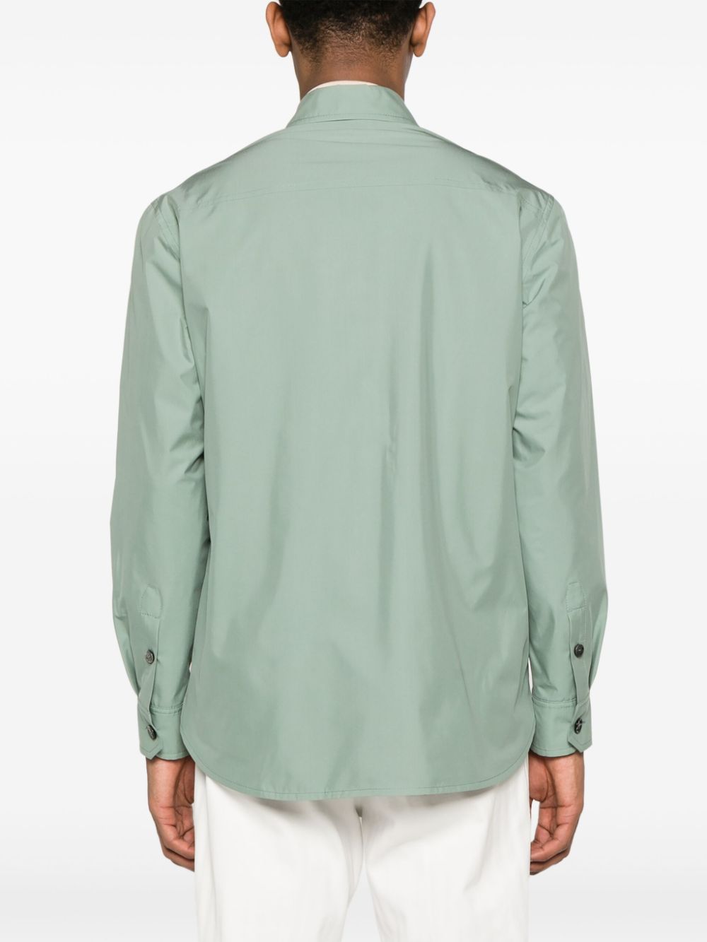 Brioni  safari-pocket silk shirt jacket