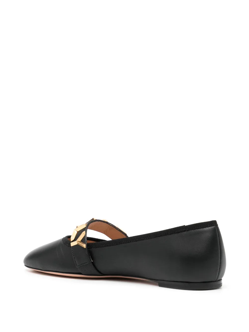 Bally Balby leather ballerina shoes
