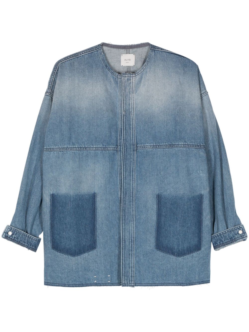 Alysi open-front denim jacket