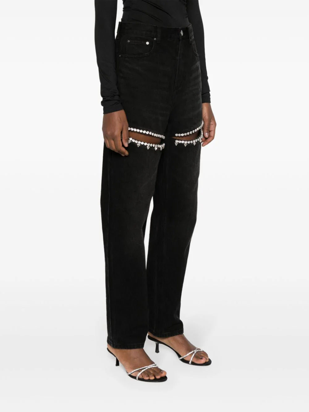 AREA Crystal Slit tapered leg
