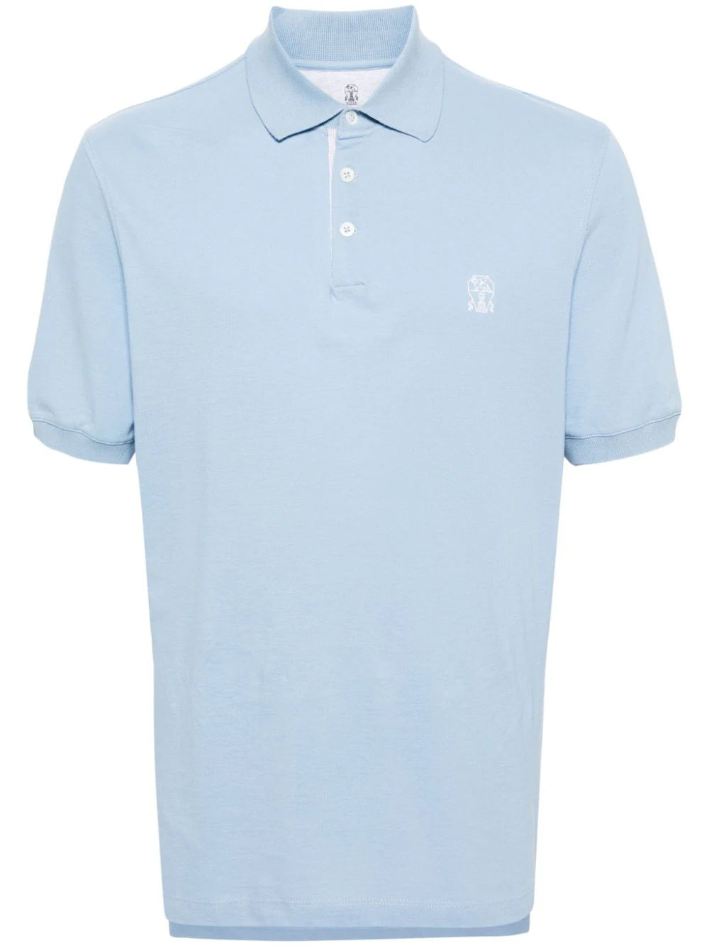 Brunello Cucinelli  logo-print cotton polo shirt