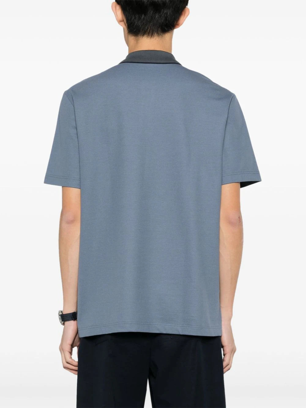 Brioni  logo-embroidered polo shirt