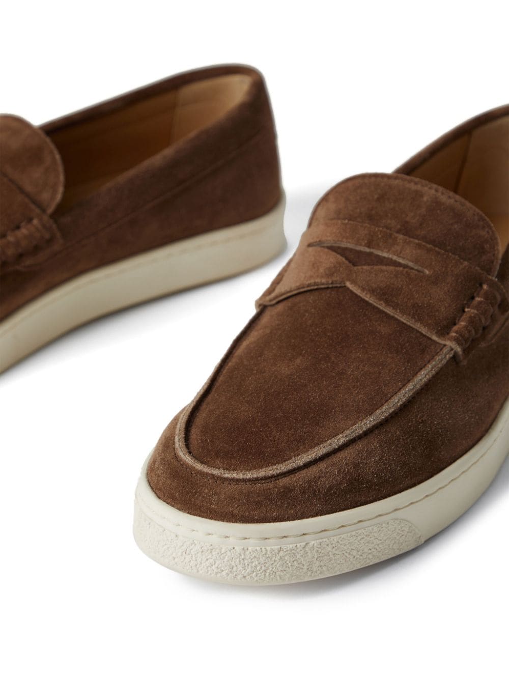 Brunello Cucinelli  suede penny loafers