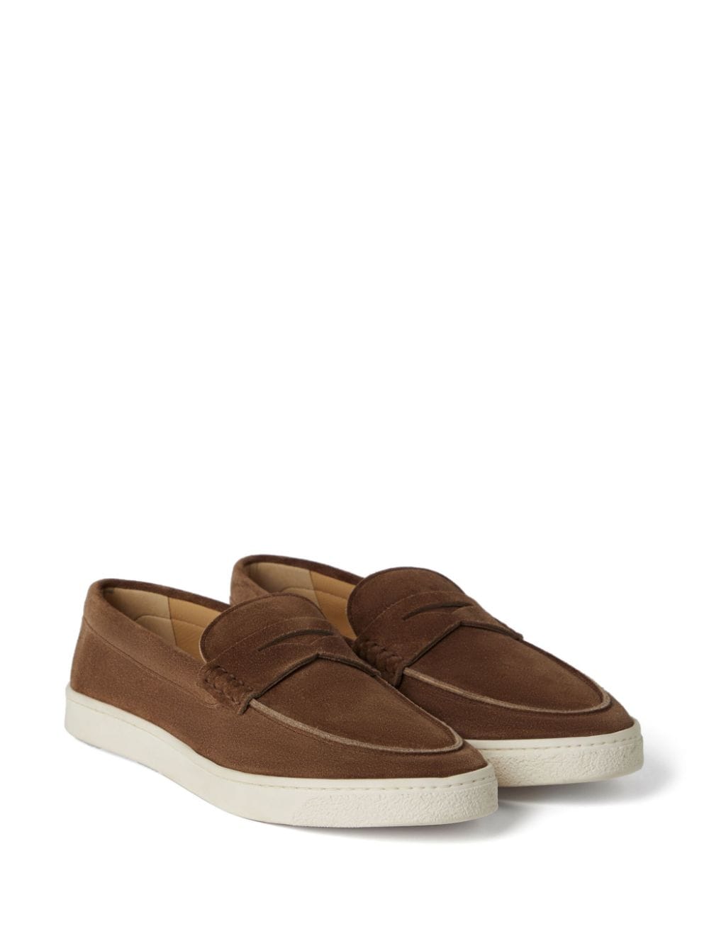 Brunello Cucinelli  suede penny loafers