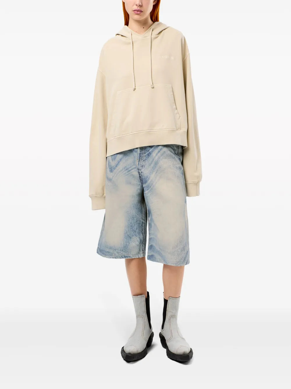 CamperLab  logo-embroidered cotton hoodie