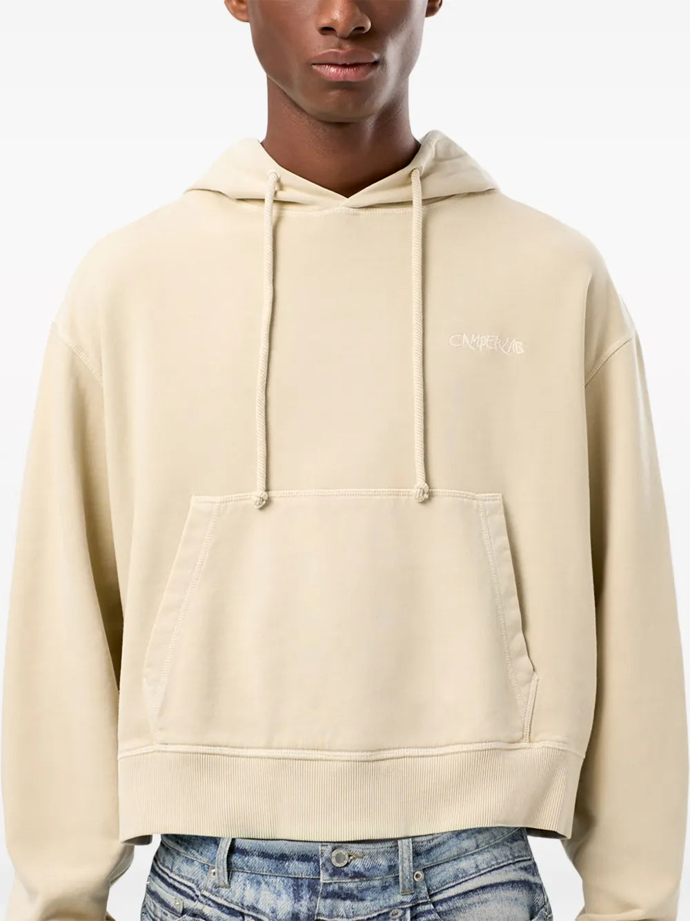 CamperLab  logo-embroidered cotton hoodie