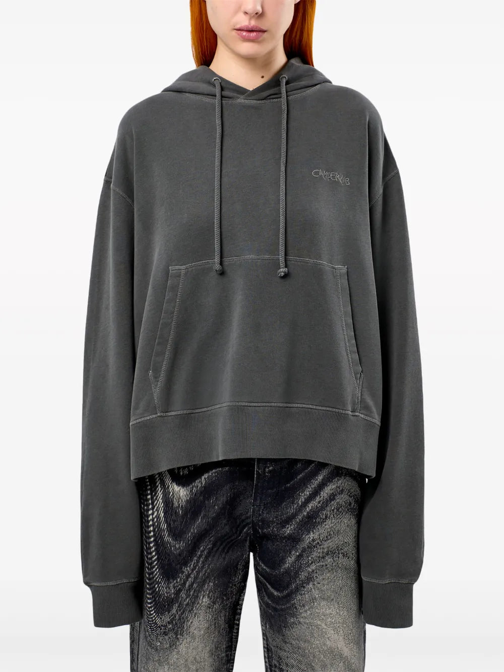 CamperLab  logo-embroidered cotton hoodie