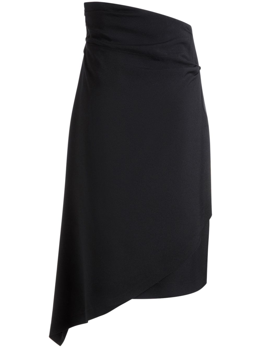 Bally  wrap asymmetric midi skirt