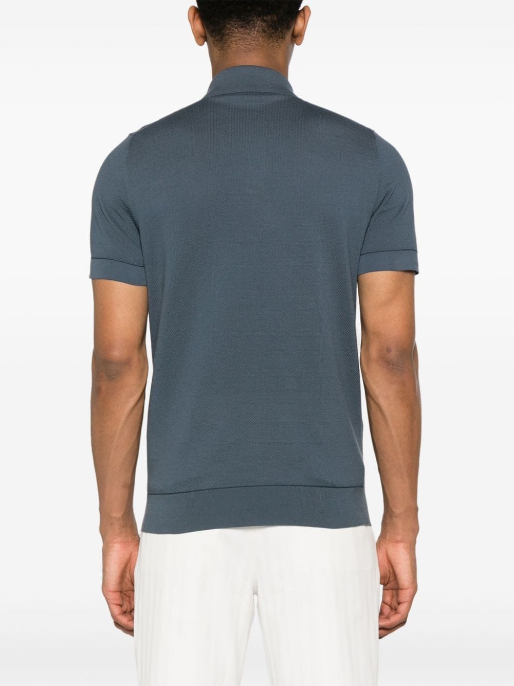 Brioni  Sea Island piqué polo shirt