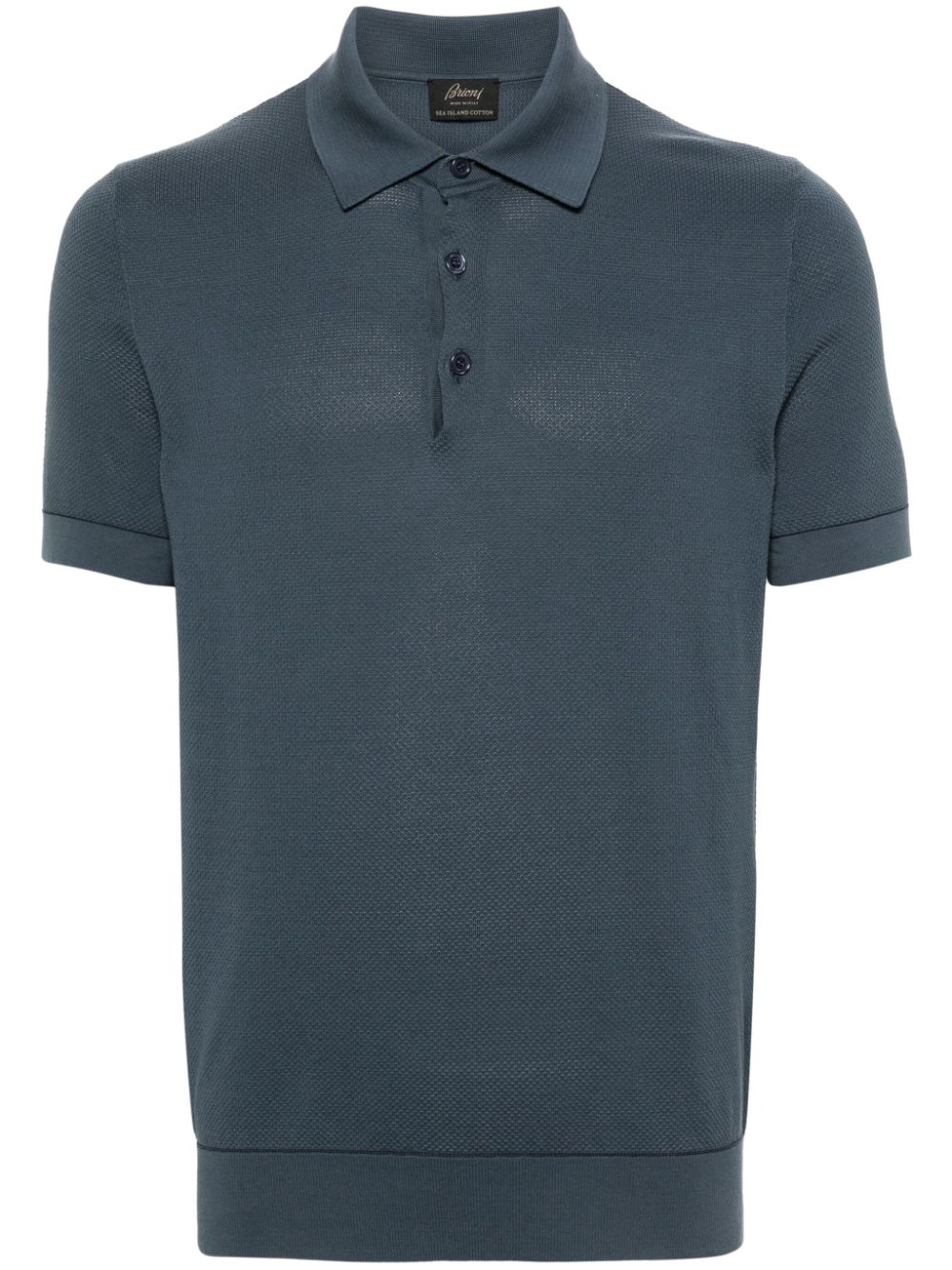 Brioni  Sea Island piqué polo shirt
