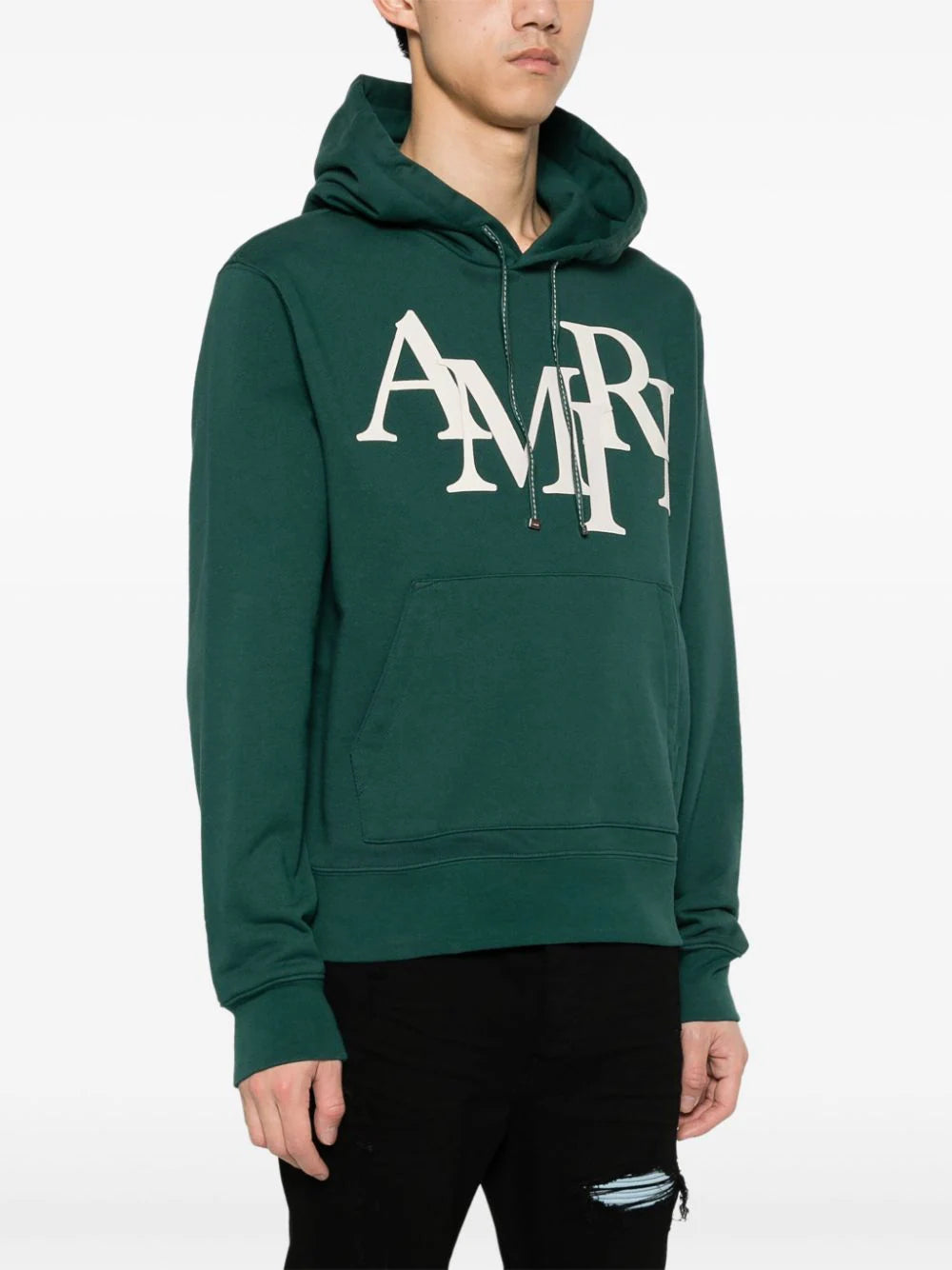 AMIRI  logo-appliqué cotton hoodie
