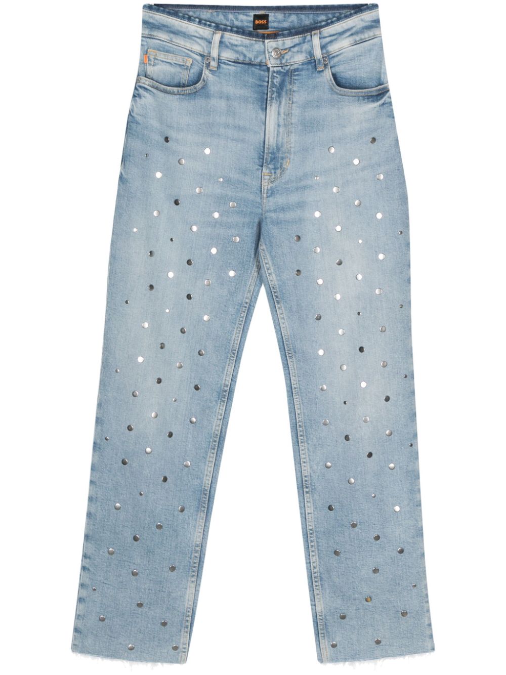 BOSS  stud-detail tapered jeans