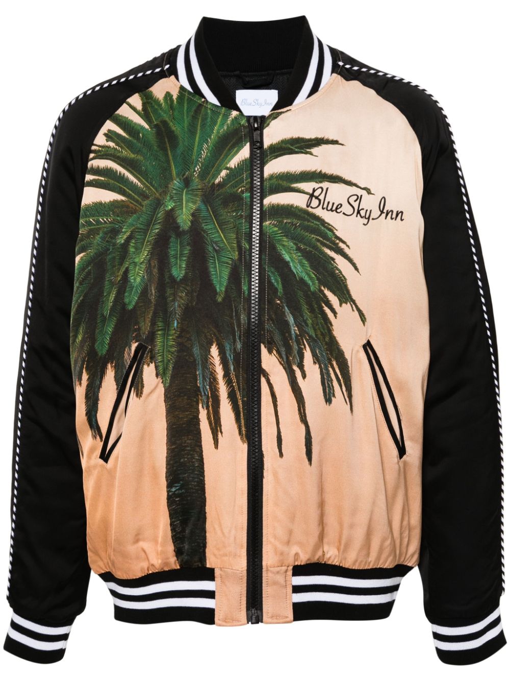 BLUE SKY INN  graphic-print bomber jacket