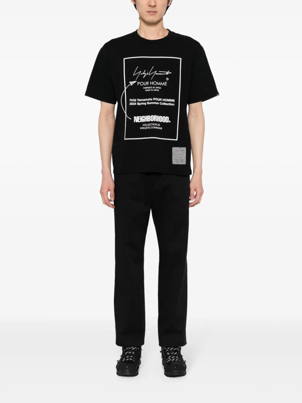 Yohji Yamamoto  x NEIGHBORHOOD logo-print cotton T-shirt