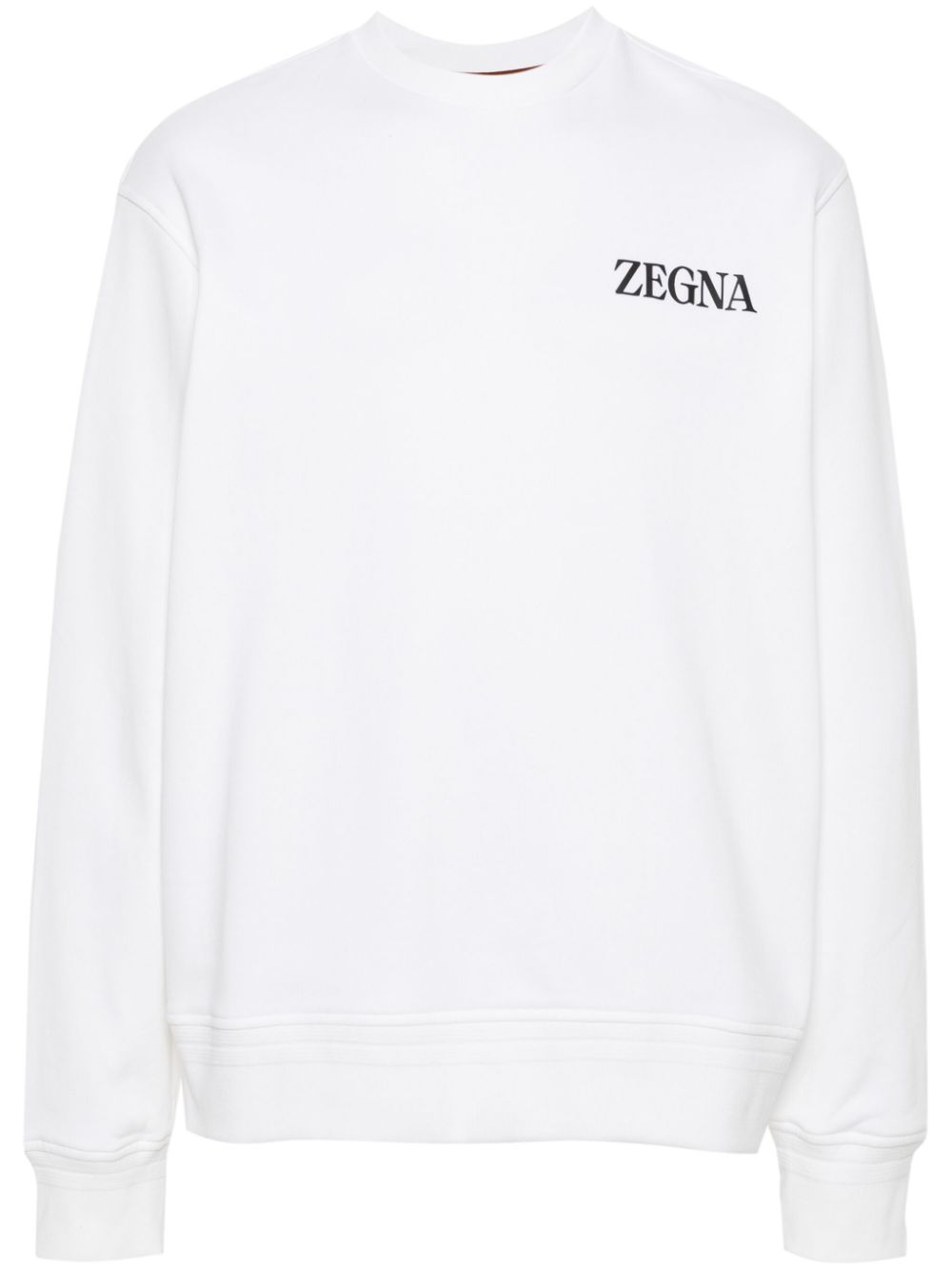 Zegna  appliqué-logo cotton sweatshirt