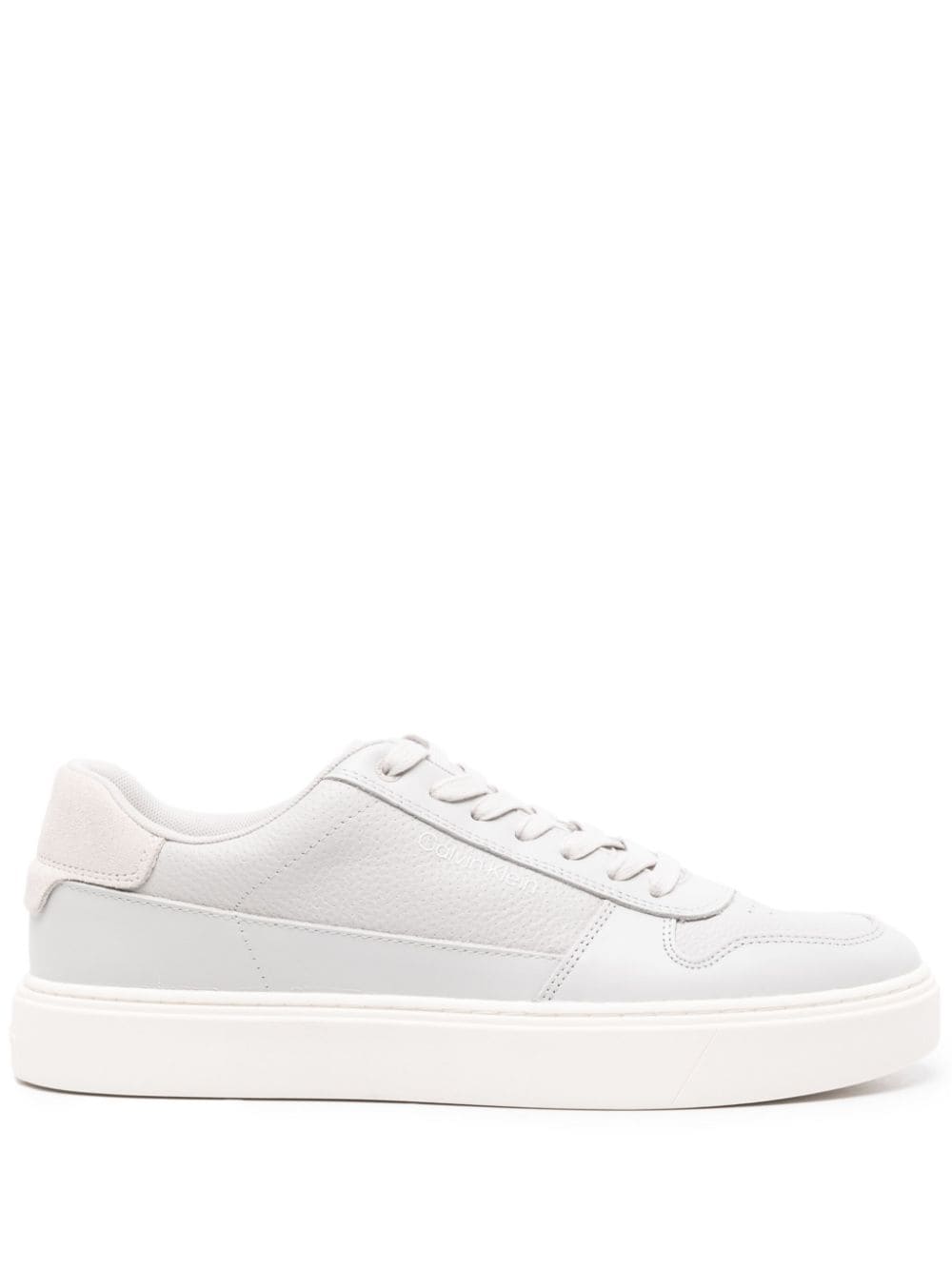 Calvin Klein logo-print leather sneakers