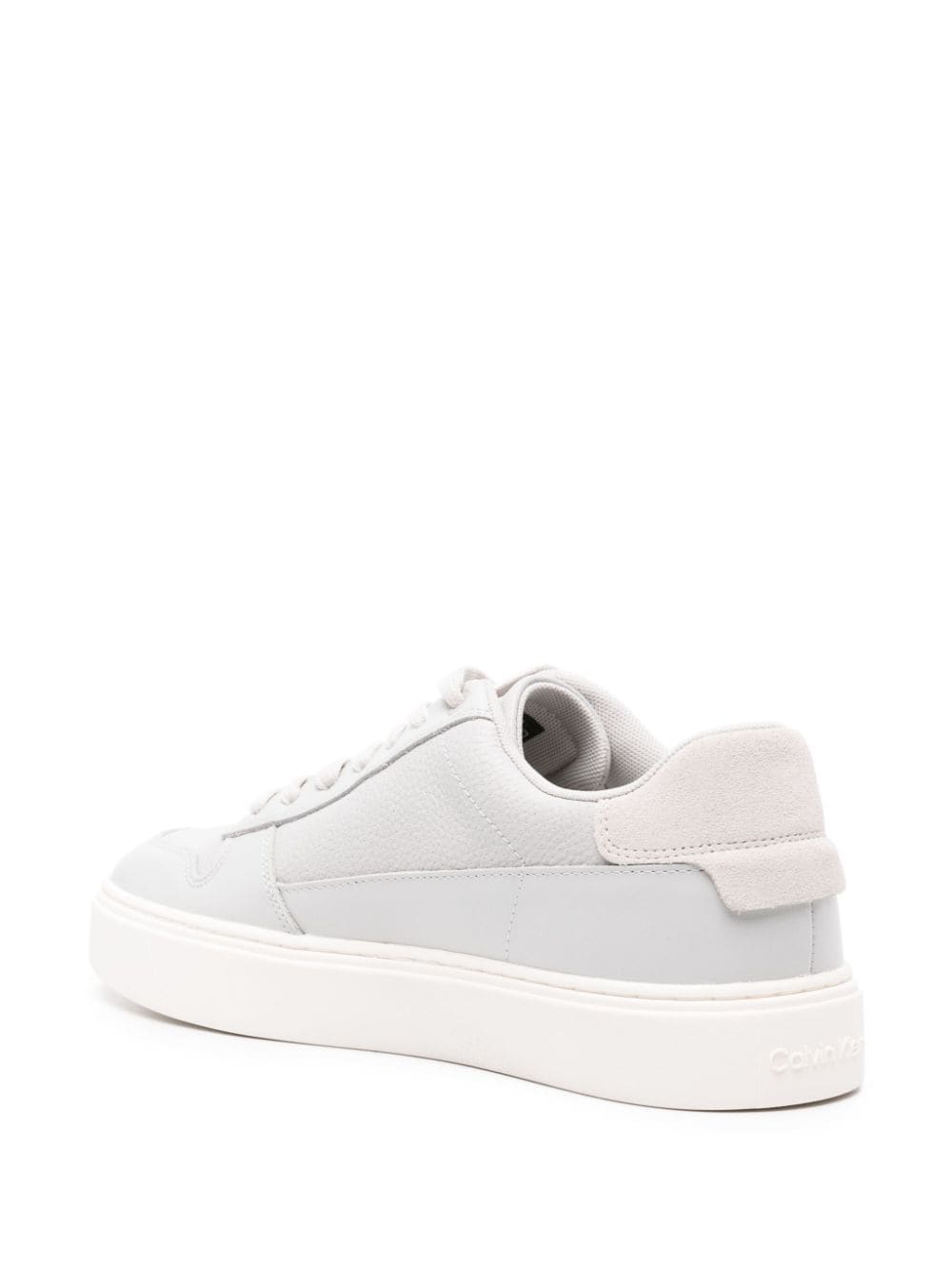 Calvin Klein logo-print leather sneakers
