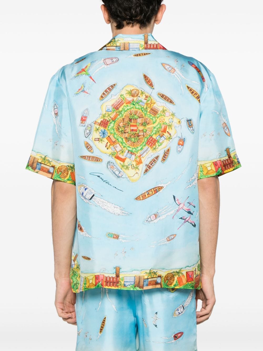 Casablanca Maison Sur Piloti silk shirt
