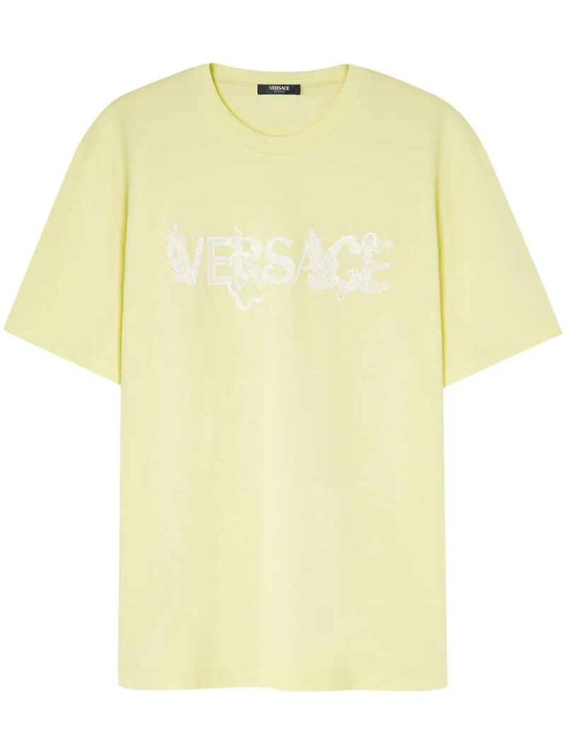 Versace  logo-embroidered T-shirt