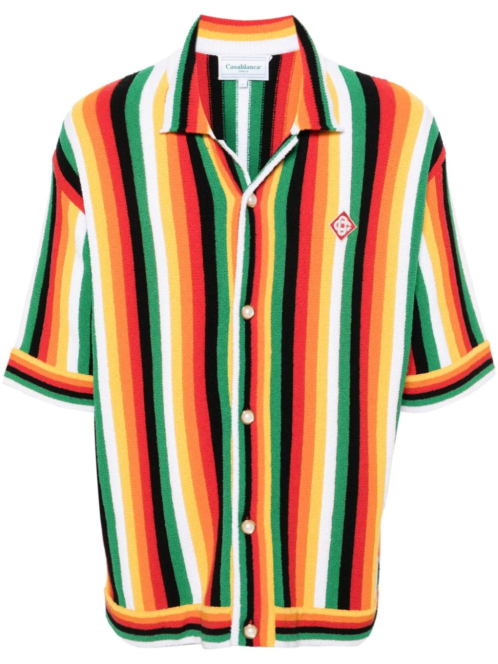 Casablanca  striped towelling shirt