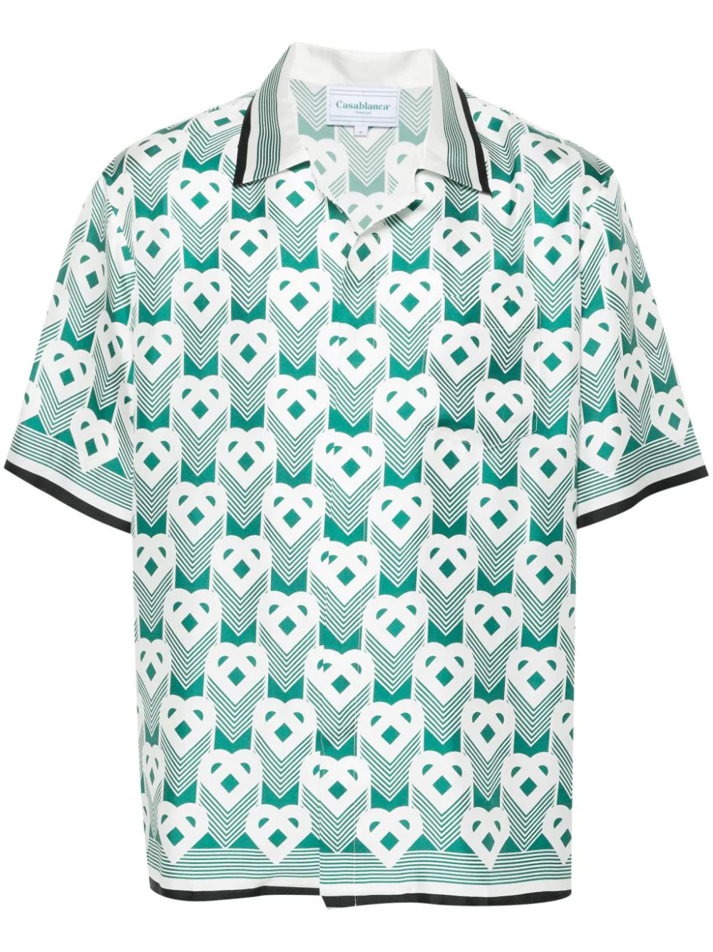 Casablanca  Heart Monogram silk shirt