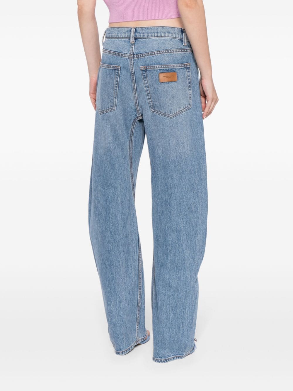 Alexander Wang  twisted straight-leg jeans