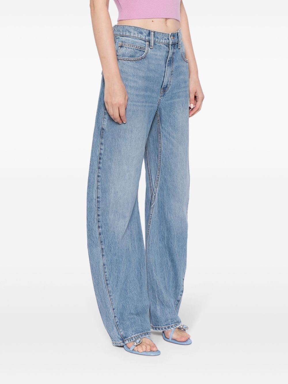Alexander Wang  twisted straight-leg jeans