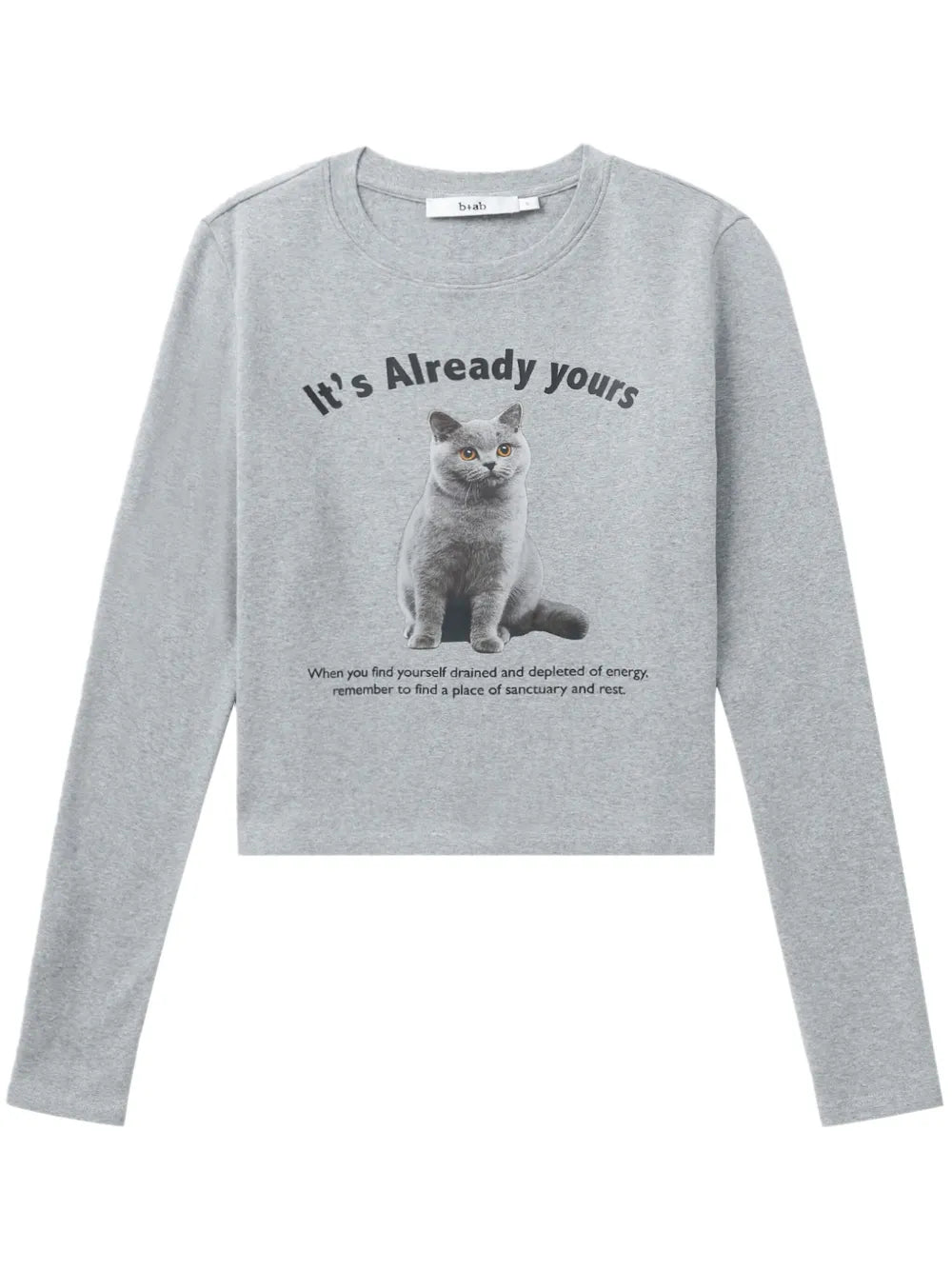b+ab  graphic-print cotton sweatshirt